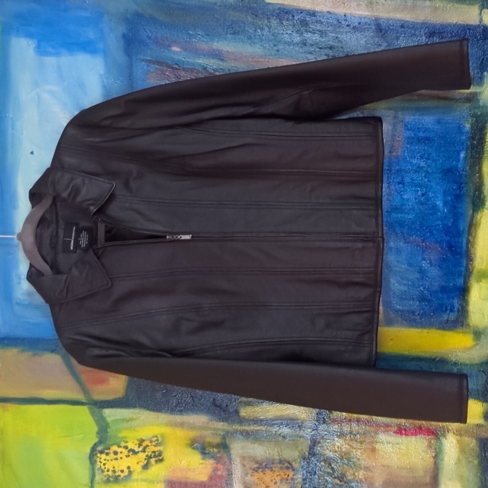 MODA International Leather Jacket NWOT